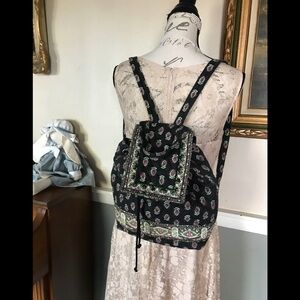 Bueno Collection Quilted Midnight Floral Backpack